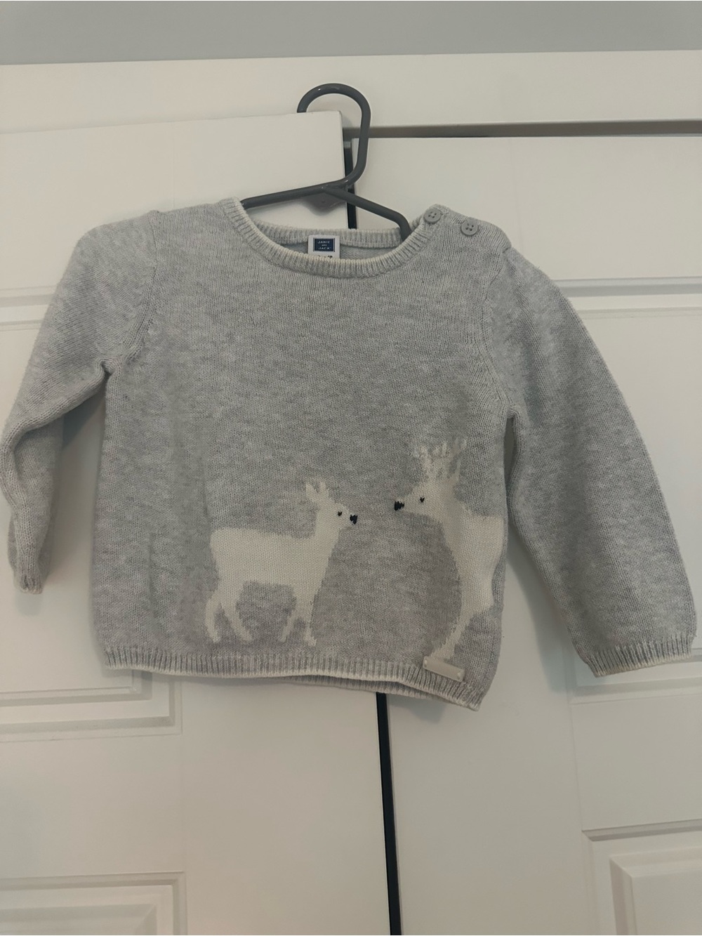 Janie and Jack sweater. Size 12-18 mos. Washed but never worn.